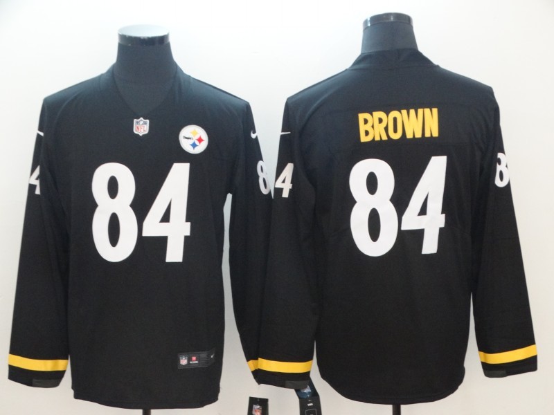 Men's Pittsburgh Steelers Antonio Brown #84 Black Jersey
